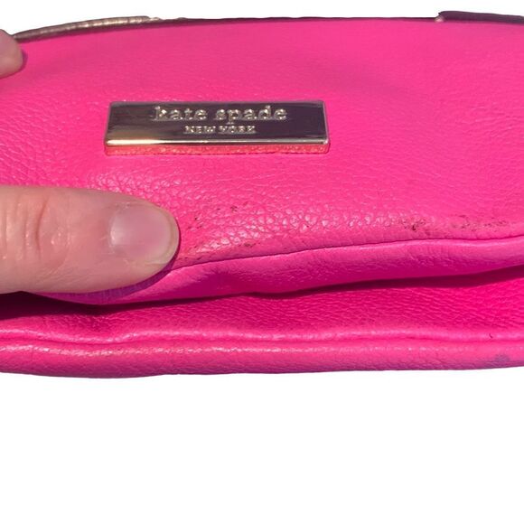 Kate Spade Celina Ave Magenta Bow Leather Crossbody - Picture 5 of 6